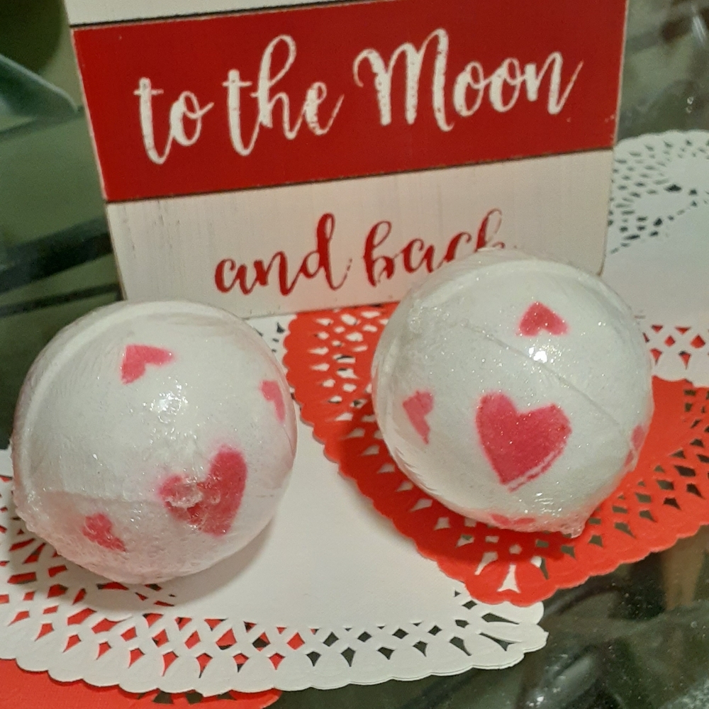 Valentine's day shea butter bath bombs
